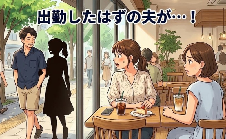 「今夜、また会える？」怪しい通知を否定し続けた夫。数日後、腕を組む夫を目撃！隣で微笑んでいたのは