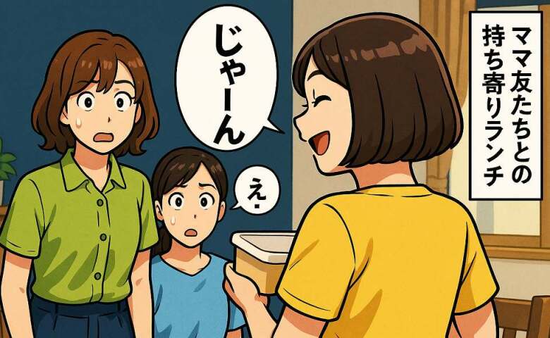 「食べられるの！？」ママ友との持ち寄りランチで遭遇した見慣れぬ食材。勇気を出して一口食べた結果…