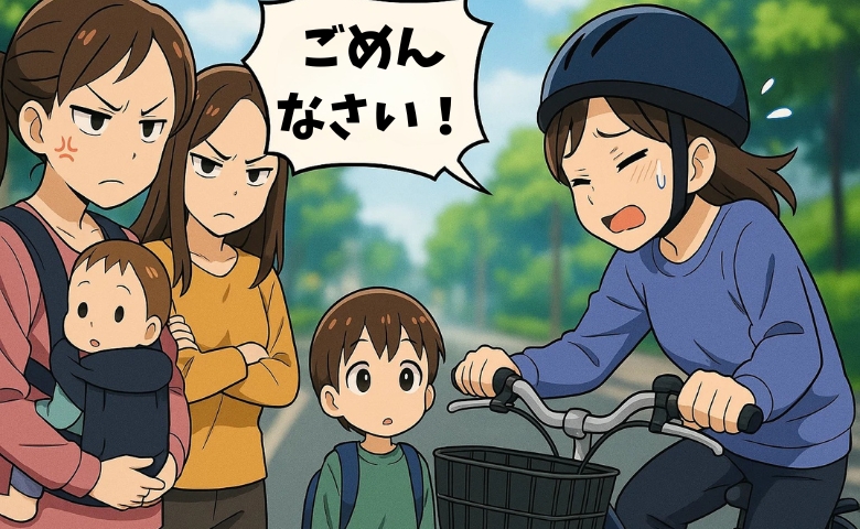 「ごめんなさい」自転車で突っ込み、にらまれた日。結婚しなかった私が強く思ったこと【体験談】