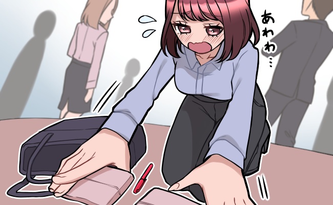 「お願い、見ないで…」人混みでバッグの中身が散乱。「生理用ポーチは面倒」と思っていたことを後悔