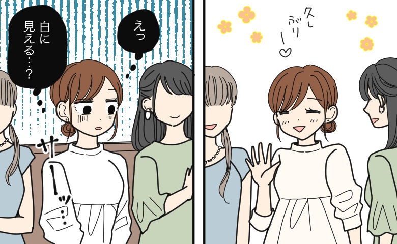 「血の気が引いた…」淡色ドレスが白見え！？花嫁色とかぶり蒼白…平謝りの1日に【体験談】