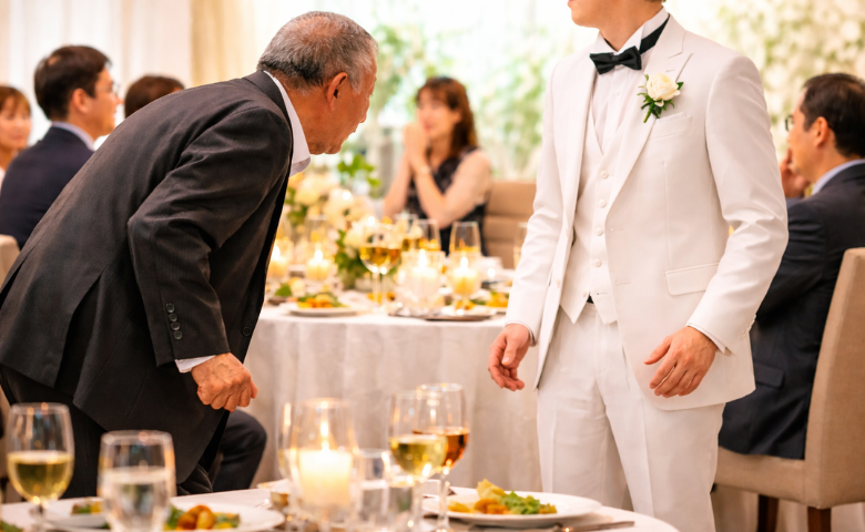 結婚式で新婦の祖父が大暴走！？「お前はどこのどいつだぁ！」⇒新郎に絡んだ結果…強制退場に