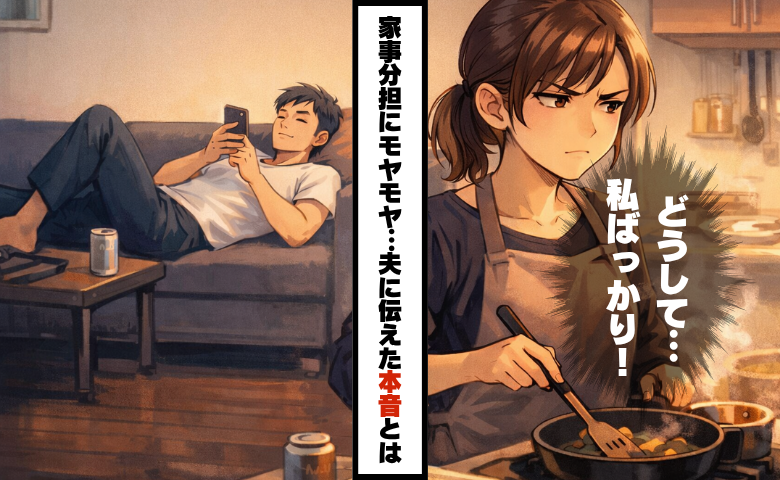 共働きなのに、家事は私ばかり。「一緒に考えて」夫に訴えると…驚きの答えが返ってきた！？