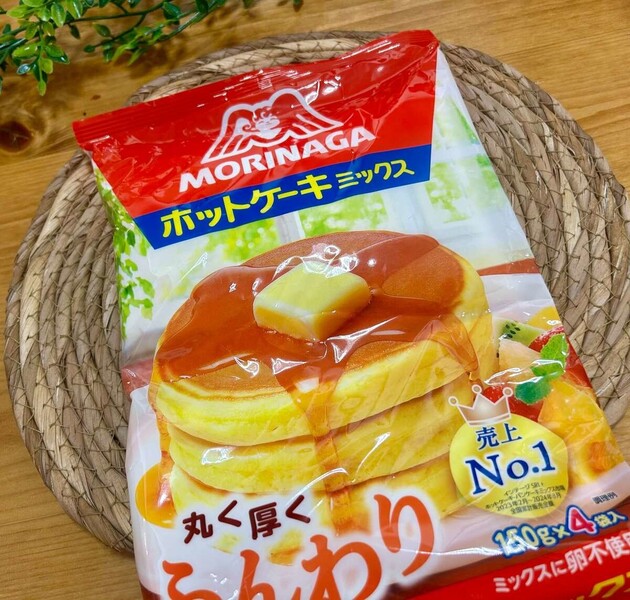 【え！？ホケミは混ぜないで！？】今まで間違ってた…“森永公式”の教えに「厚みが全然違う！」「ふわっふわ」喫茶店ホットケーキ爆誕