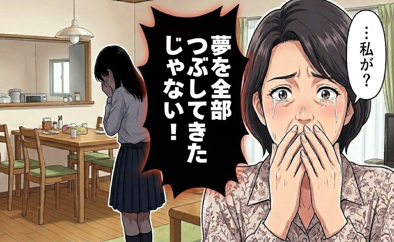 「夢を全部つぶしてきた」娘が流した涙。夢を否定し安定を強いた母が今、自らに問い直すこと【体験談】