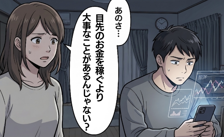 暗号資産にのめり込んだ夫。夫婦の会話はゼロに。「お金より大事なものがあるよね？」本音を伝えたら…