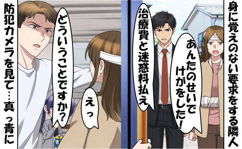 「治療費と迷惑料を払え！」え…？身に覚えのない要求をしてくる隣人⇒防犯カメラを確認して…ゾッ