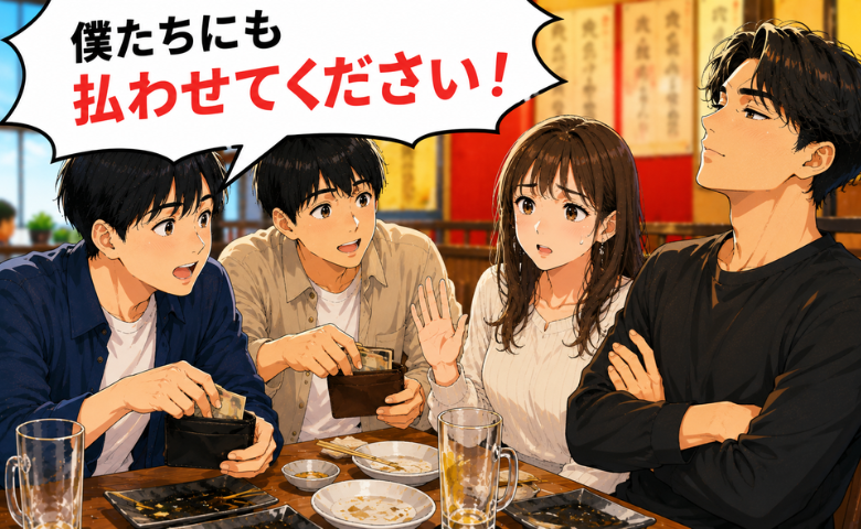 居酒屋で偶然出会った若者に「人生の先輩」ぶる彼。でも…お会計時に彼のダサすぎる本性を見た！？