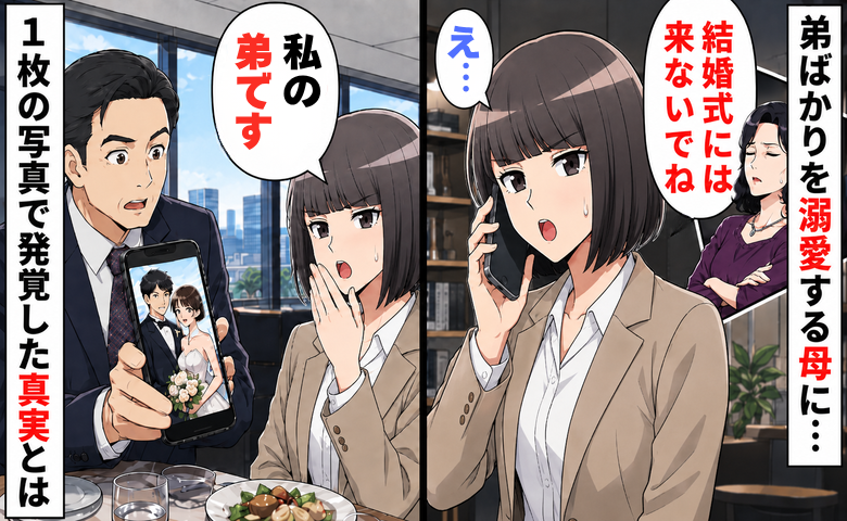 母「弟の結婚式には来ないで」弟ばかりを溺愛する両親。1枚の写真がきっかけで結婚話がなくなったワケ