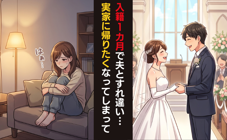 「私たち夫婦だよね…？」入籍1カ月ですれ違いの連続！？新婚なのに実家に帰りたくなったワケ