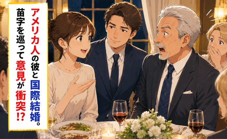 アメリカ人の彼と国際結婚。式前日、「新しい苗字する」と伝えると…笑顔だった義父の様子が一変！？