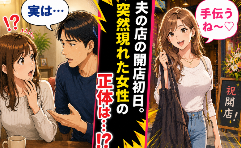 彼の店の開店初日、エプロン持参の女「手伝うね♡」…誰？彼を問い詰めると、思わぬ事実が