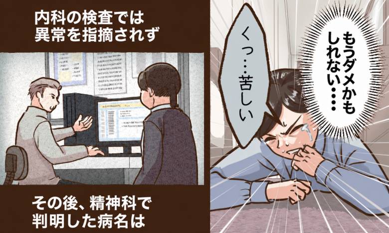 突然、経験したことのない激しい動悸で救急外来へ。内科でも異常を指摘されず、精神科を受診した結果