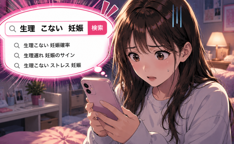 19歳。避妊したのに生理がこない。「もしかして妊娠？」不安から検索が止まらなくなった私