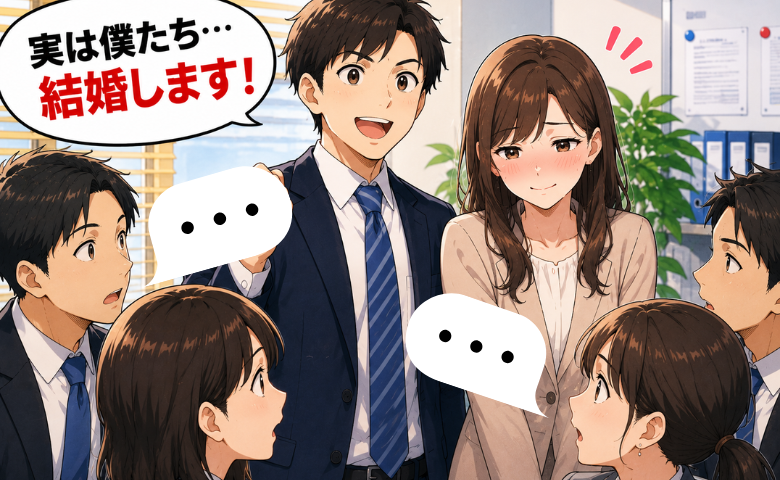 職場の先輩「実は僕たち…結婚します！」発表直後、場にいた同僚たちが顔を見合わせた理由とは
