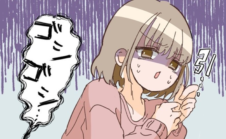 「…何してるの？」下着姿の夫が浴室で四つんばいに！⇒心配して覗いてみると…驚きの光景が