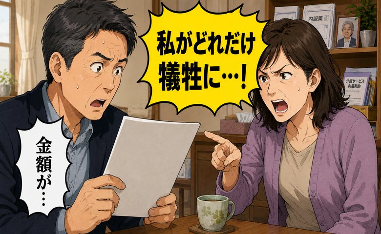 「私がどれだけ犠牲に…」介護を任せた姉から届いた高額な請求書。突きつけられた要求の結末【体験談】