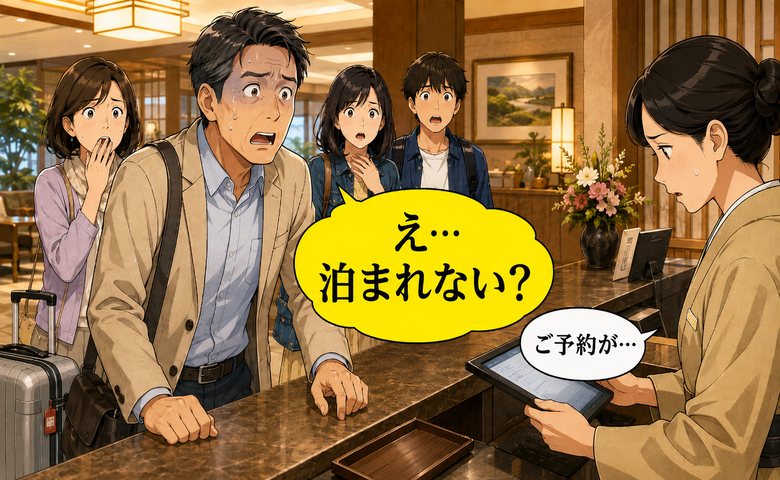 「ウソ、泊まれない…？」50歳の誕生日旅行で家族全員が宿のロビーで固まった理由【体験談】