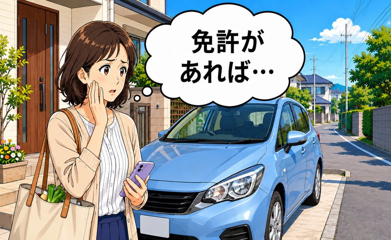 「免許を取っておけば…」家にある車を運転できない私が、過去の選択を悔やむワケ【体験談】