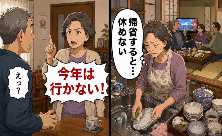 「今年は行かない！」帰省してもまったく休めない妻の宣言。義母に連絡して迎えた結末【体験談】