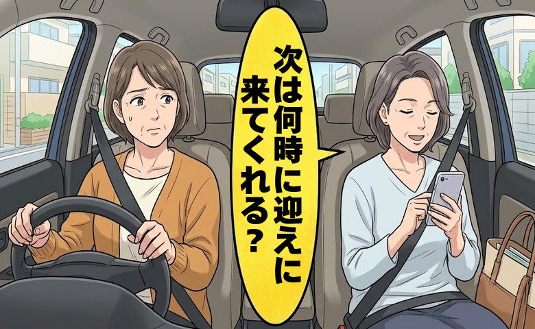 「迎えに来てくれる？」善意の送迎が当然の義務に？次第に増していく友人の要求とは【体験談】
