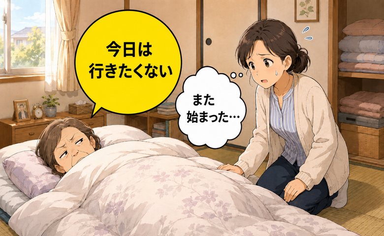 「今日は行きたくない」布団から出ない義母…高齢者のデイサービス拒否への向き合い方【医師解説】