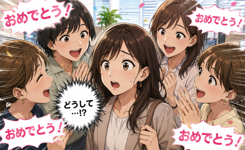 「おめでとう！」出社すると同僚たちが続々と…同僚たちには結婚を報告していないハズなのに、なぜ！？