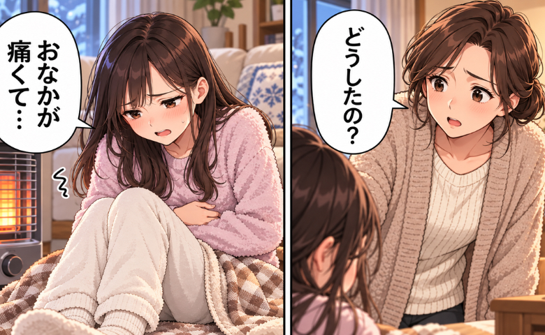生理中の体調不良＋喧嘩中で、母と気まずい雰囲気に。素直になれなかった私に、母は…