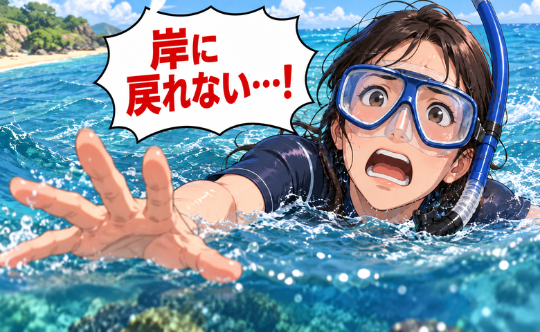 「岸に戻れない…！」海外ひとり旅でスノーケリングへ。海中で気付いた危険な変化とは【体験談】