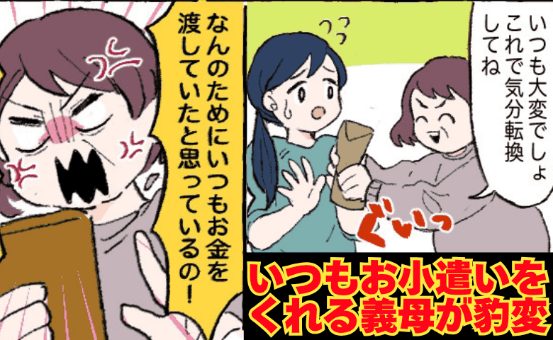 義母「何のために金を渡したと思ってる！」離婚を機に豹変！嫁に小遣いを渡した“真の目的”にゾッ…