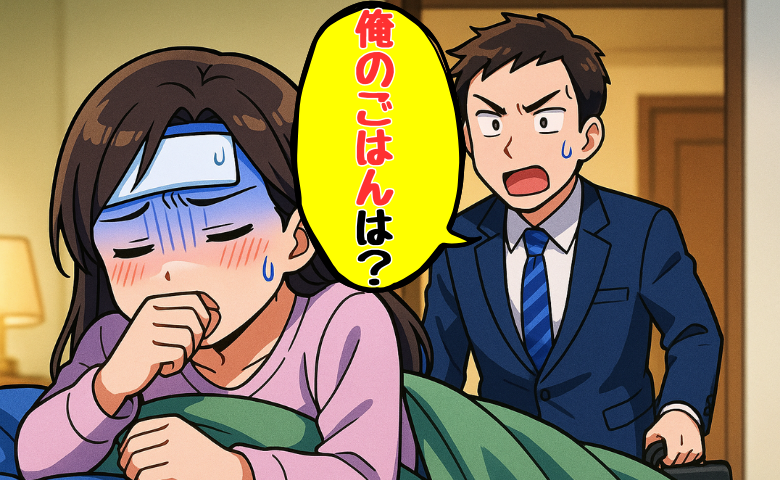 「で、俺のごはんは？」体調不良で頼んだ夕飯に夫が放った信じがたいひと言に絶句