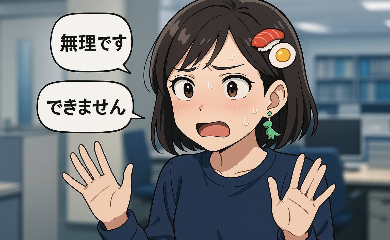 「できません」職場で禁止されている装飾を続けるパート女性。店長も対応に悩む驚きの振る舞いとは