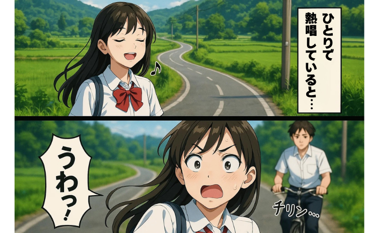 ひとり熱唱する帰り道、背後のベルに凍る！同級生のやさしさが恥ずかしかったワケ【体験談】