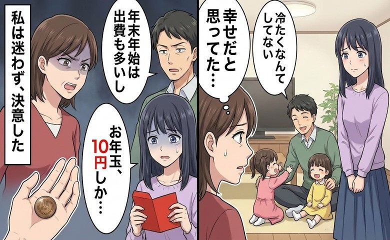 「長女だけお年玉が10円！？」再婚相手の信じられない行動で私が下した決断とは