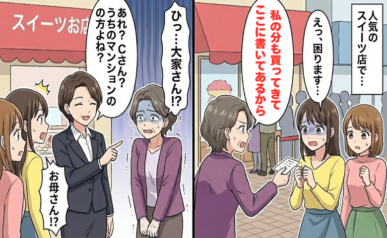 行列で横入りした女性が「私のも買ってきて」とメモを押し付け…拒否した直後、態度が一変したワケ