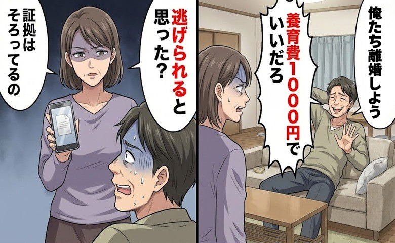 「養育費1000円でいいだろ」と笑う夫。父親の責任から逃げた夫が最後に笑えなくなったワケ