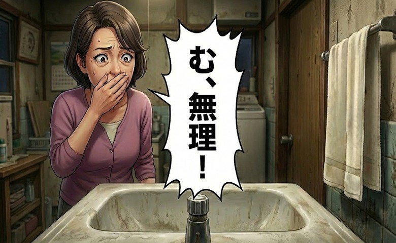 「む、無理！」義実家の洗面台を見て絶句。こびりつく汚れに痛感した埋まらぬ価値観の溝【体験談】