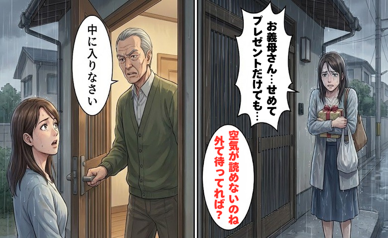 義母「祝われてもうれしくない」雨の中、締め出された私…義父のひと言で立場が逆転したワケ