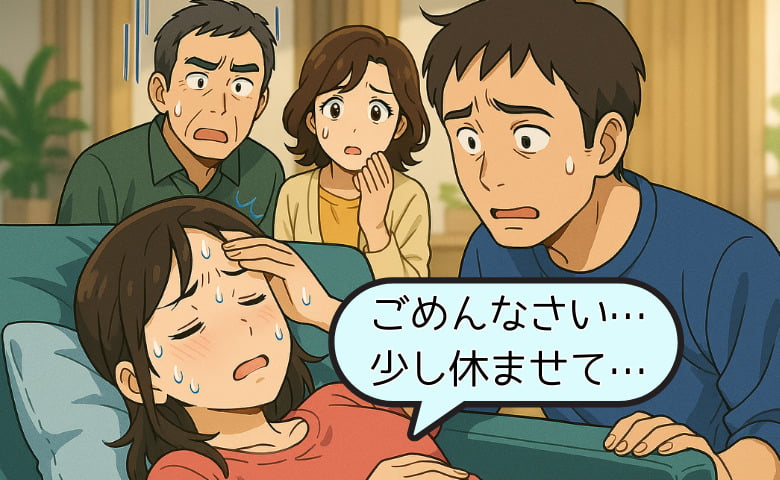 「車で帰ろう」子連れで10時間超の義実家帰省を強行する夫と反対する私。移動の果てに起きた事態