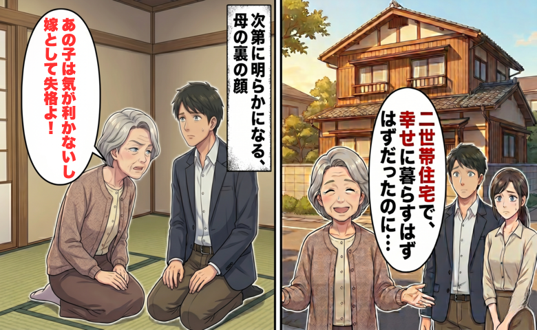 母「私、この家に居場所がないの」母と妻の同居生活に違和感…在宅勤務の日に私が見た光景とは
