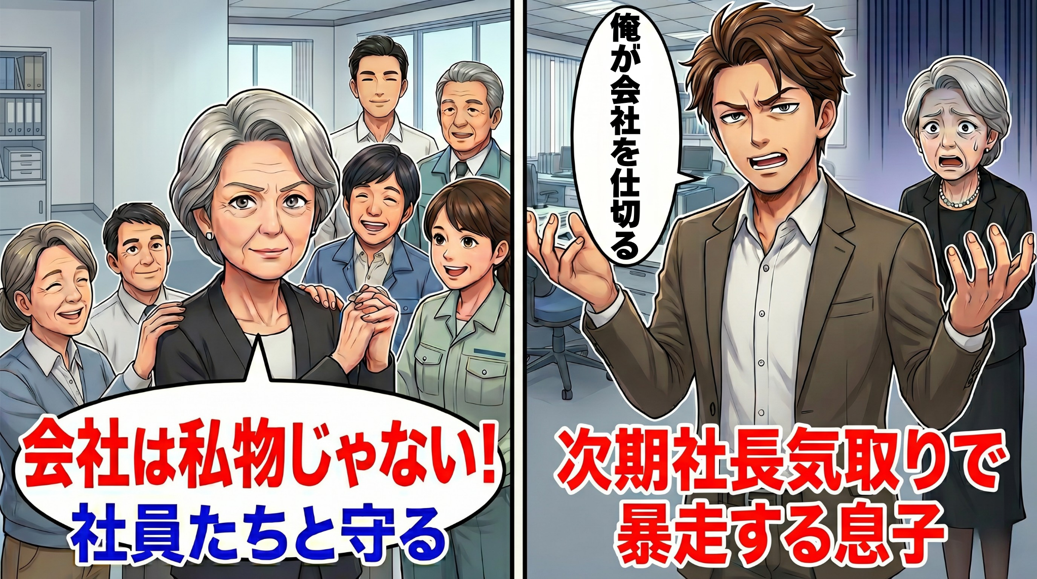 「使えないおばさんはクビ」次期社長気取りで暴走する息子…亡き夫の会社を守るために母が下した決断