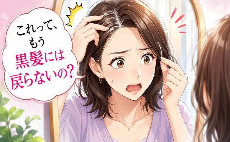 「白髪って黒髪に戻るの？」35歳から急に増えた白髪で私が知ったこと【医師監修】