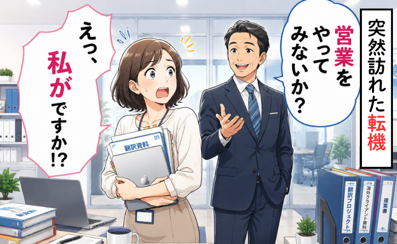 「営業をやってみないか？」翻訳担当だった私。43歳で訪れた転機に戸惑ったワケ