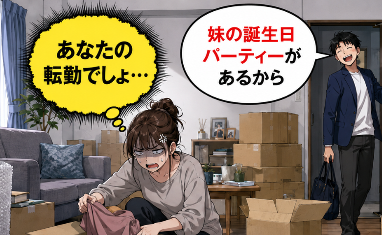 「妹の誕生日パーティーがあるから」転勤準備をする私が夫に幻滅した理由