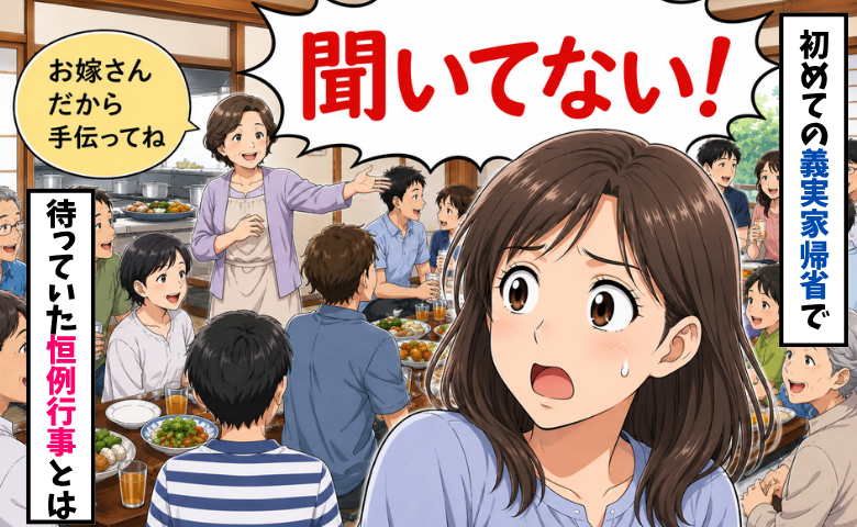 「お嫁さんだから手伝ってね」初めてのお盆の義実家帰省、何も知らない私を待っていた恒例行事とは