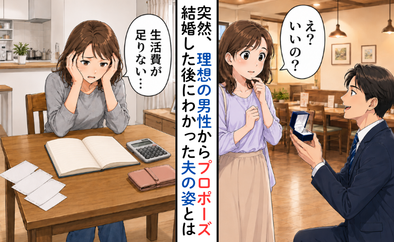 交際0日でプロポーズしてきた職場の人気者。結婚後、生活費を入れない夫に私が取った行動とは