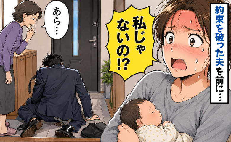「終電で帰る」と約束した夫が翌昼まで音信不通。高熱で乳飲み子と取り残された私が耳を疑ったひと言