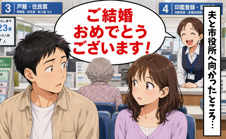 「ご結婚おめでとうございます！」役所の窓口で響いた祝福…直後に待合室の空気が変わったワケ