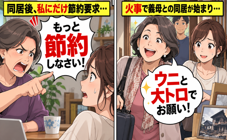 義母「今日はシャワー禁止よ」私にだけ節約を強要→自分は頻繁に外食。夫が義母にひと言！