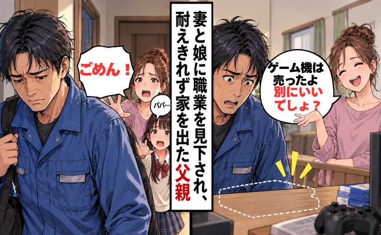 娘「パパが清掃員なんて恥ずかしい」妻も同調→大切な私物まで売られた40代の父が家を出た結果